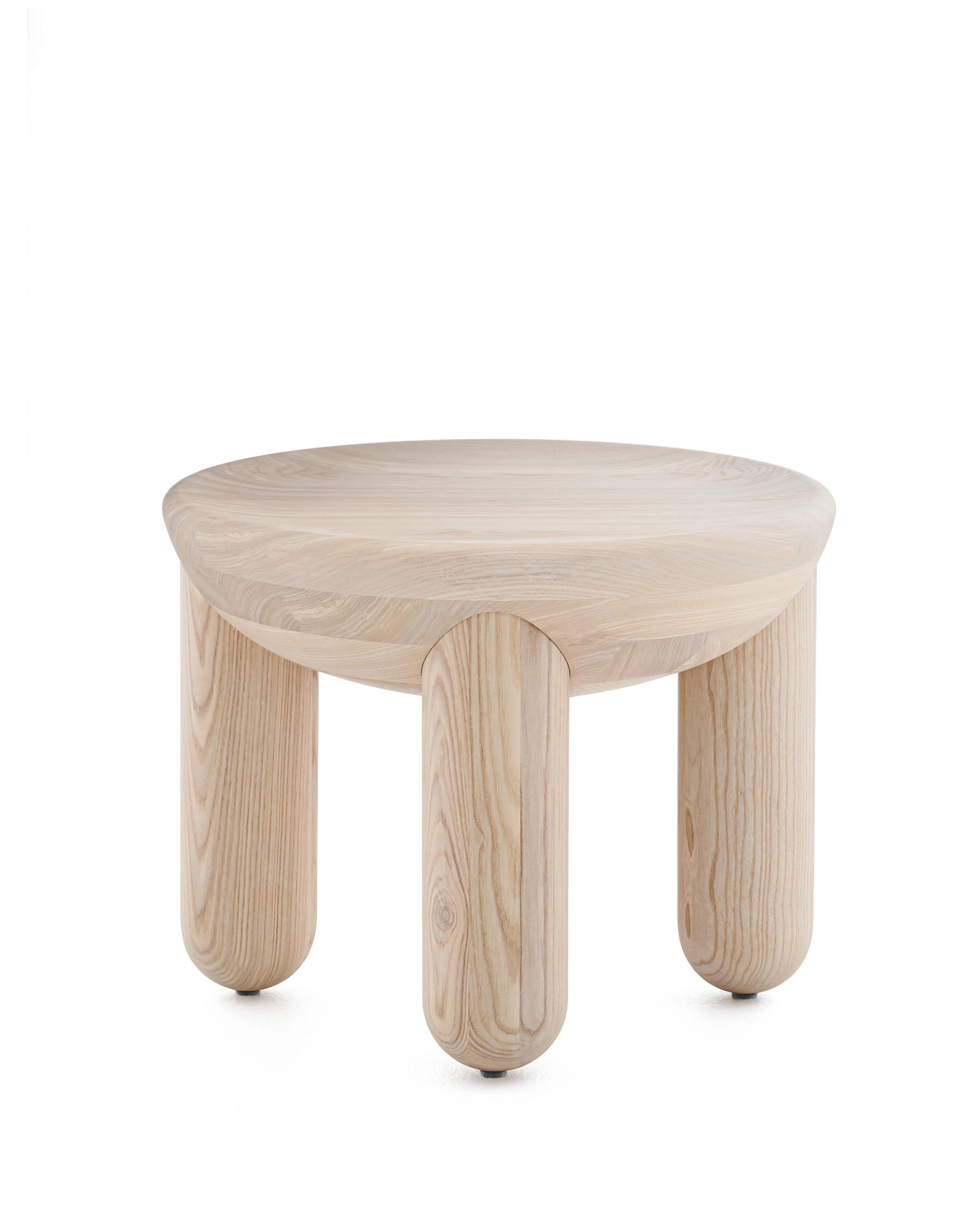 Wooden Coffee Table Freyja 2 in Thermo Oak finish by Noom 8
