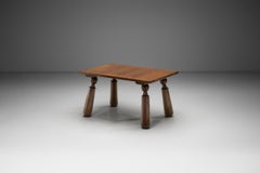 Wooden Coffee Table in the manner of Charles Dudouyt, France Early 20th Century