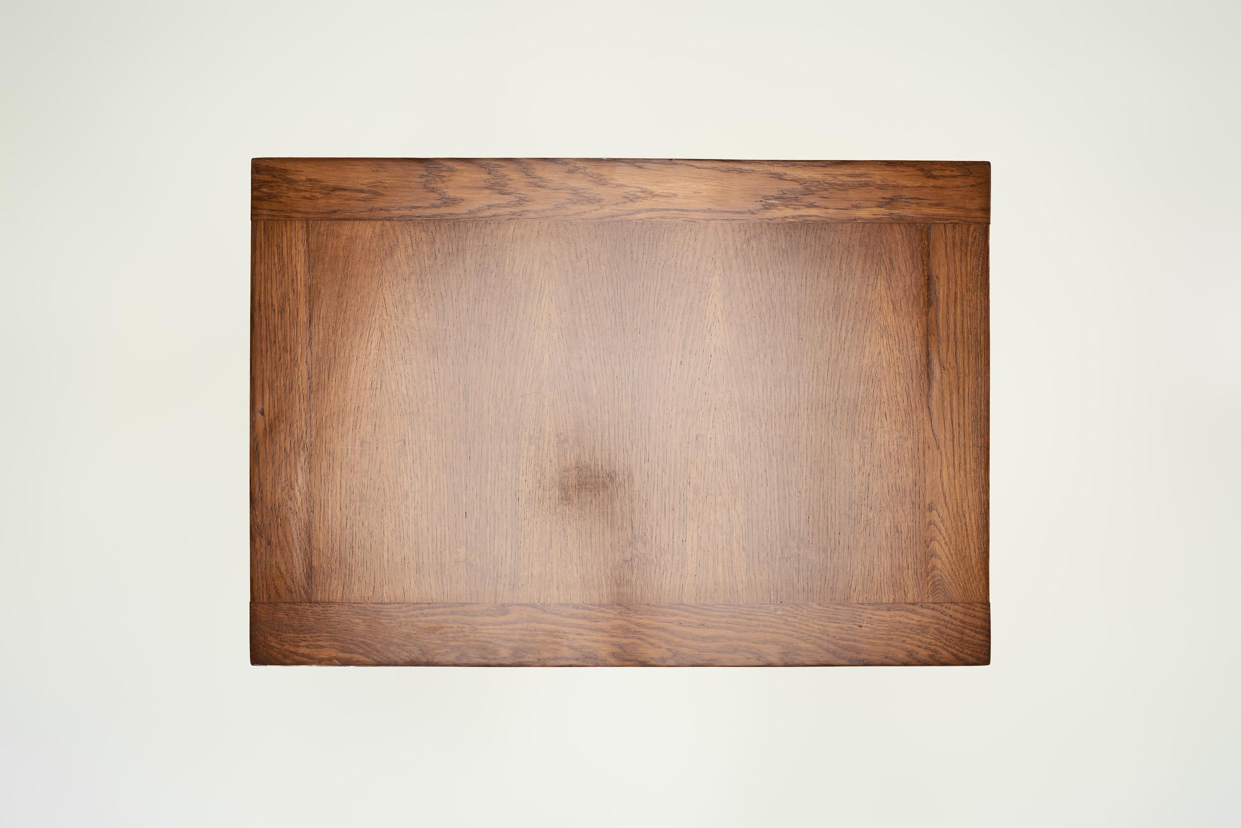 Bois Table basse en bois à la manière de Charles Dudouyt, France Début du 20e siècle en vente