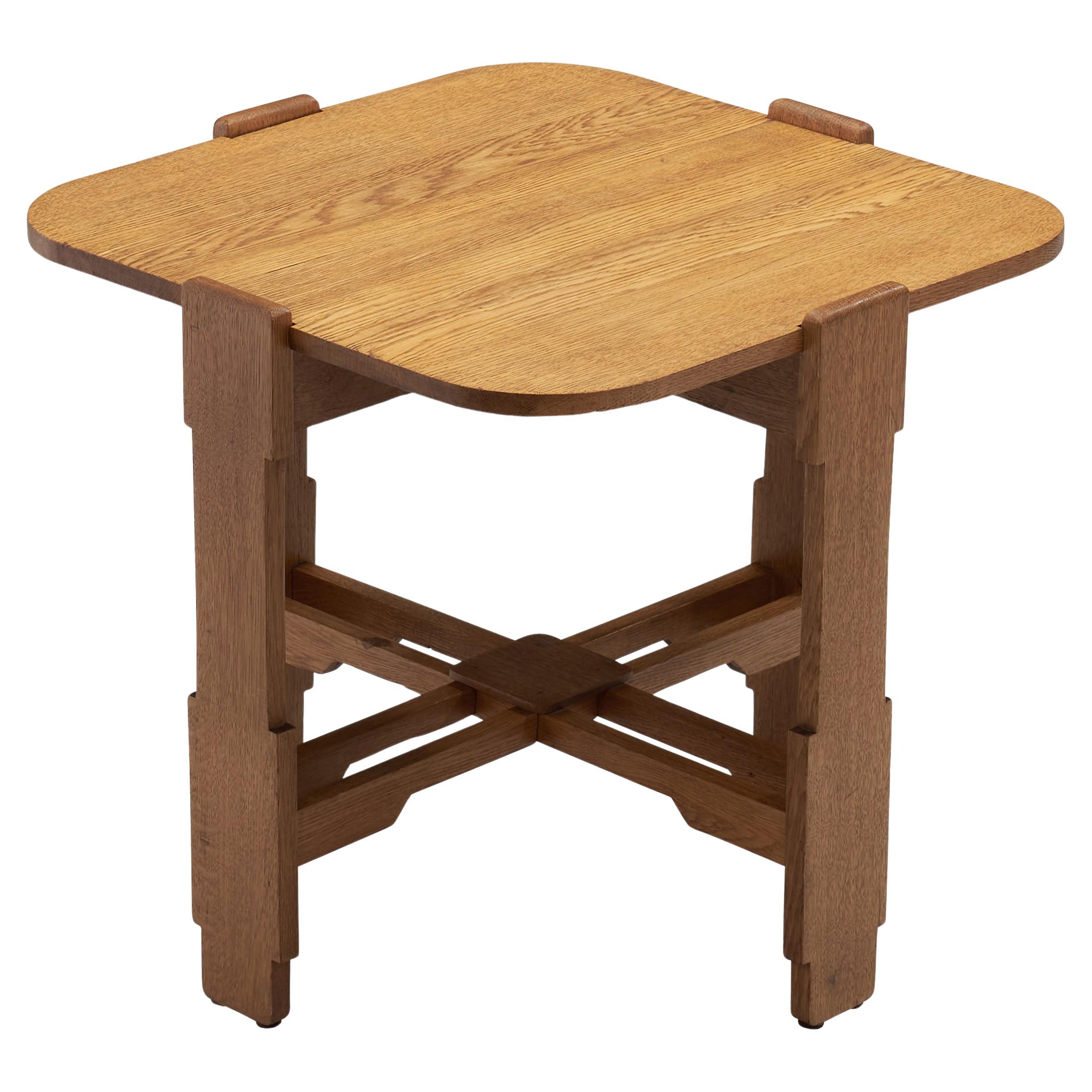 Wooden Coffee Table in the manner of The Stickley Brothers, Netherlands 1930s For Sale