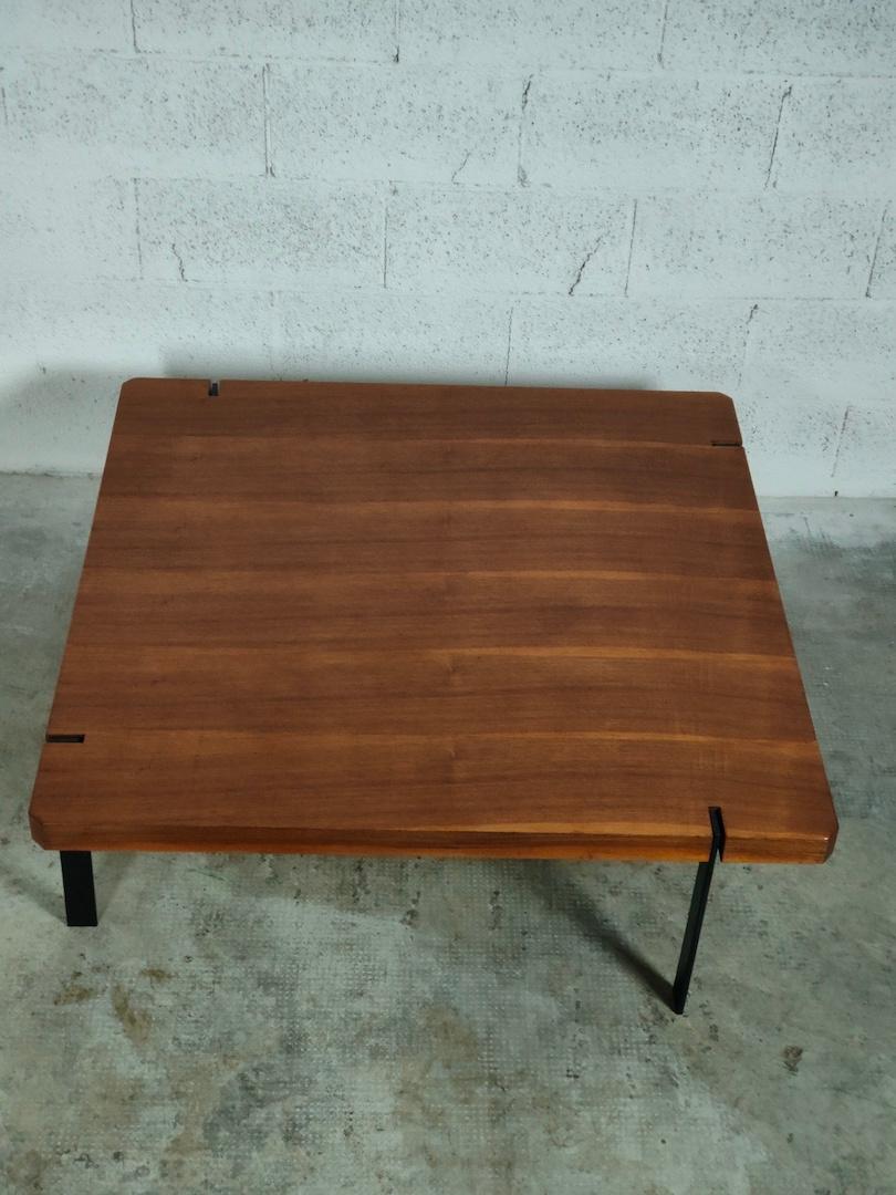 Metal Wooden coffee table T906 by Gastone Rinaldi for Rima - Italy - 60s  For Sale