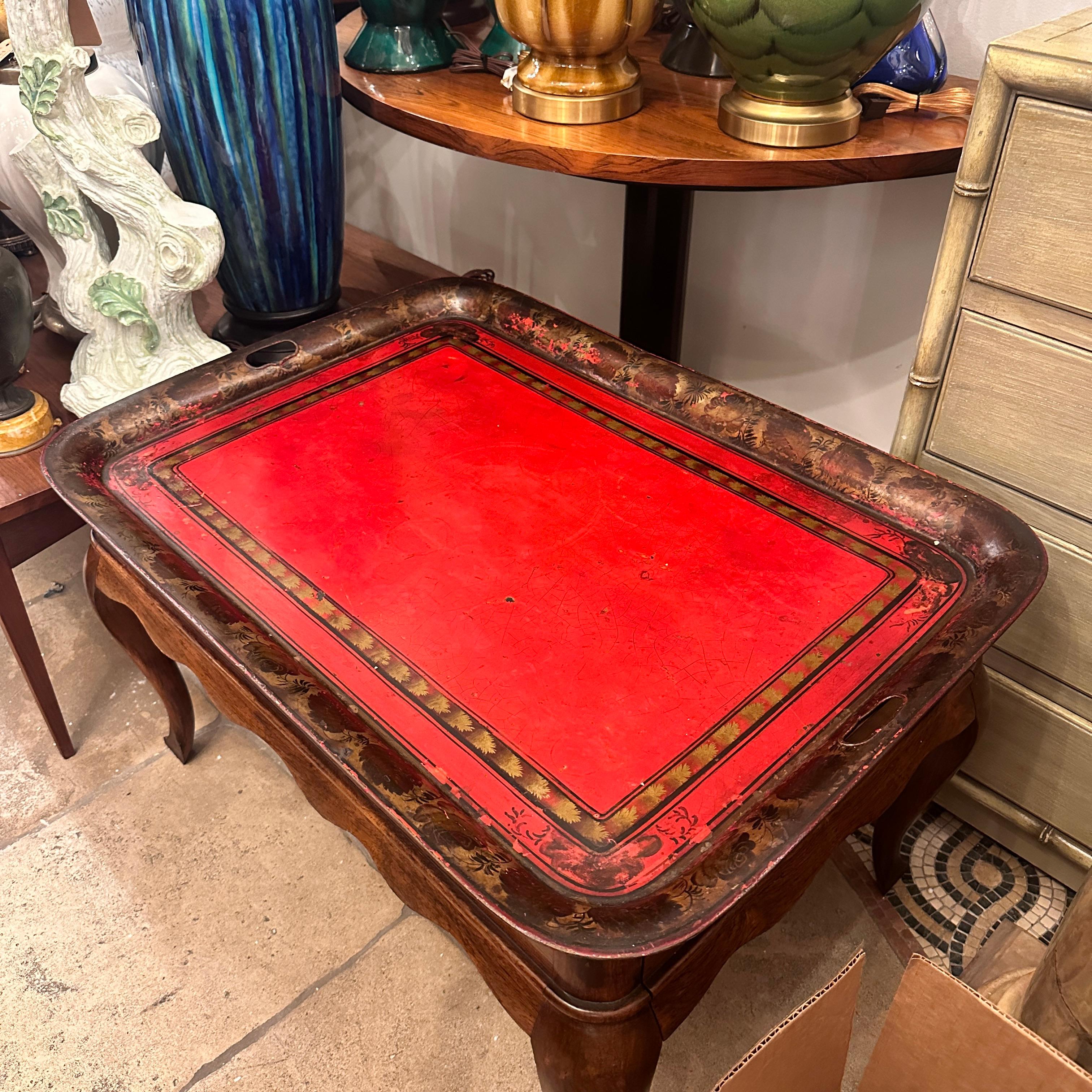 Table basse en bois avec plateau en vente 2