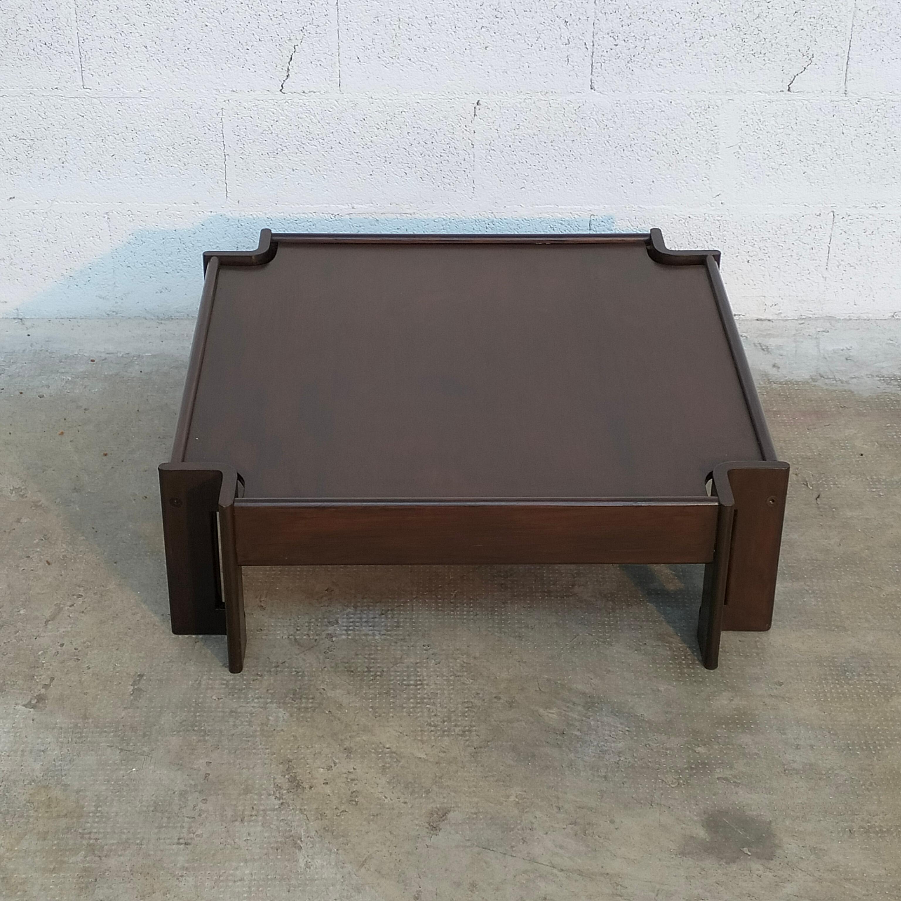 Mid-20th Century Wooden Coffee Table Zelda by Sergio Asti for Poltronova, 1960s  For Sale