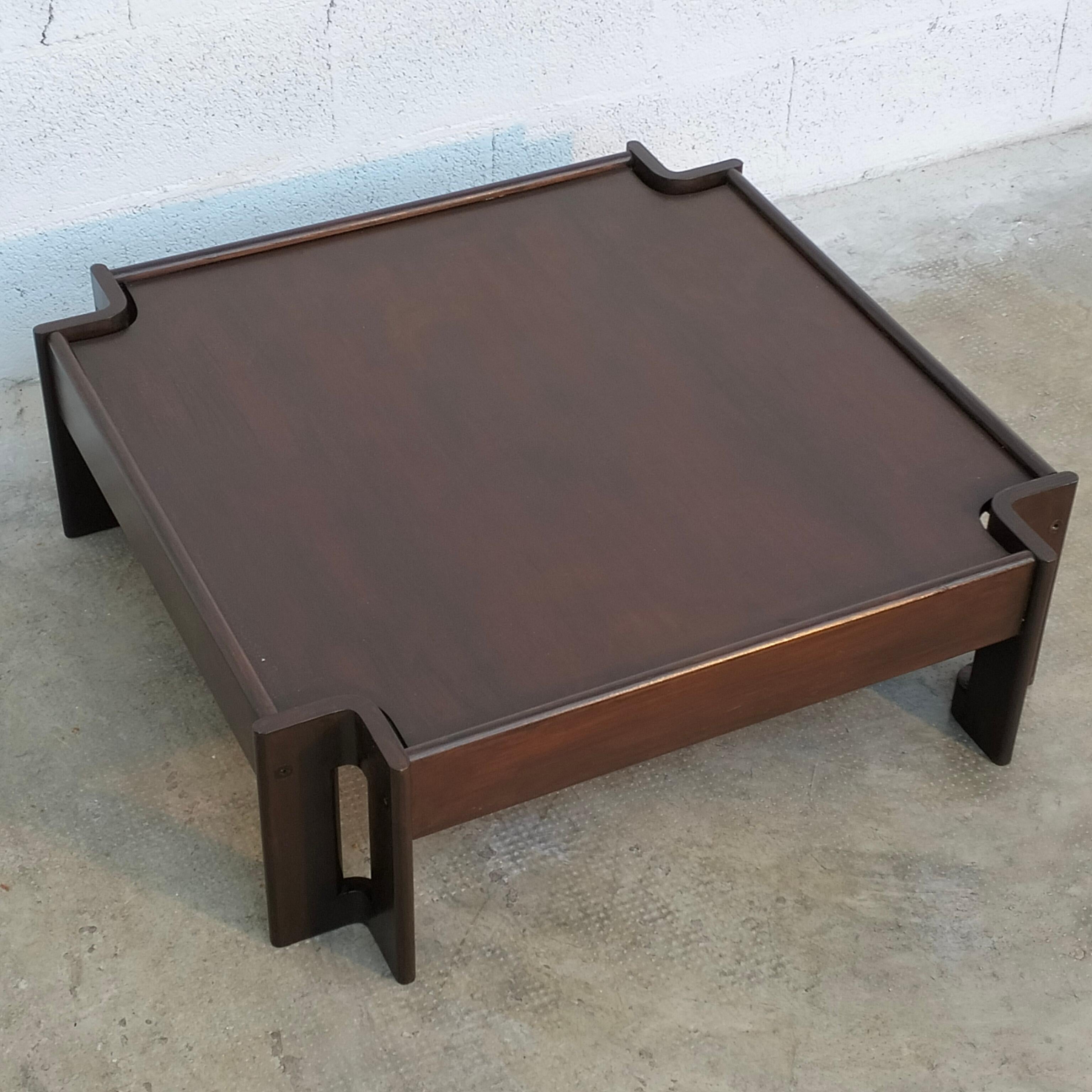 Wooden Coffee Table Zelda by Sergio Asti for Poltronova, 1960s  For Sale 1