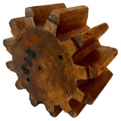 Pieza dentada de madera
