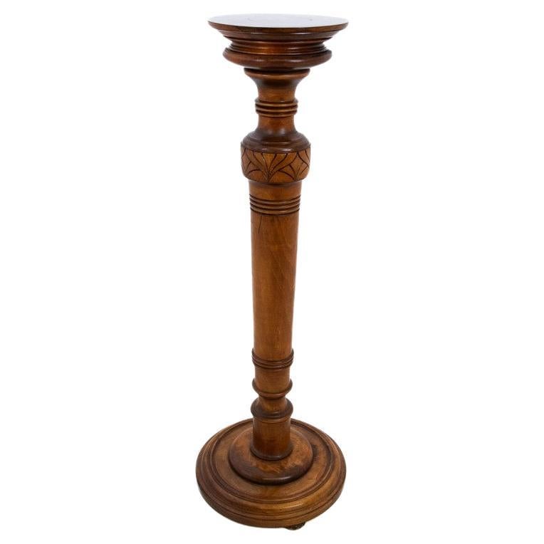 Wooden column, early 20th century. For Sale