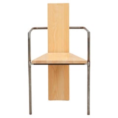 Wooden Concrete Chair by Jonas Bohlin, Sweden, 1981