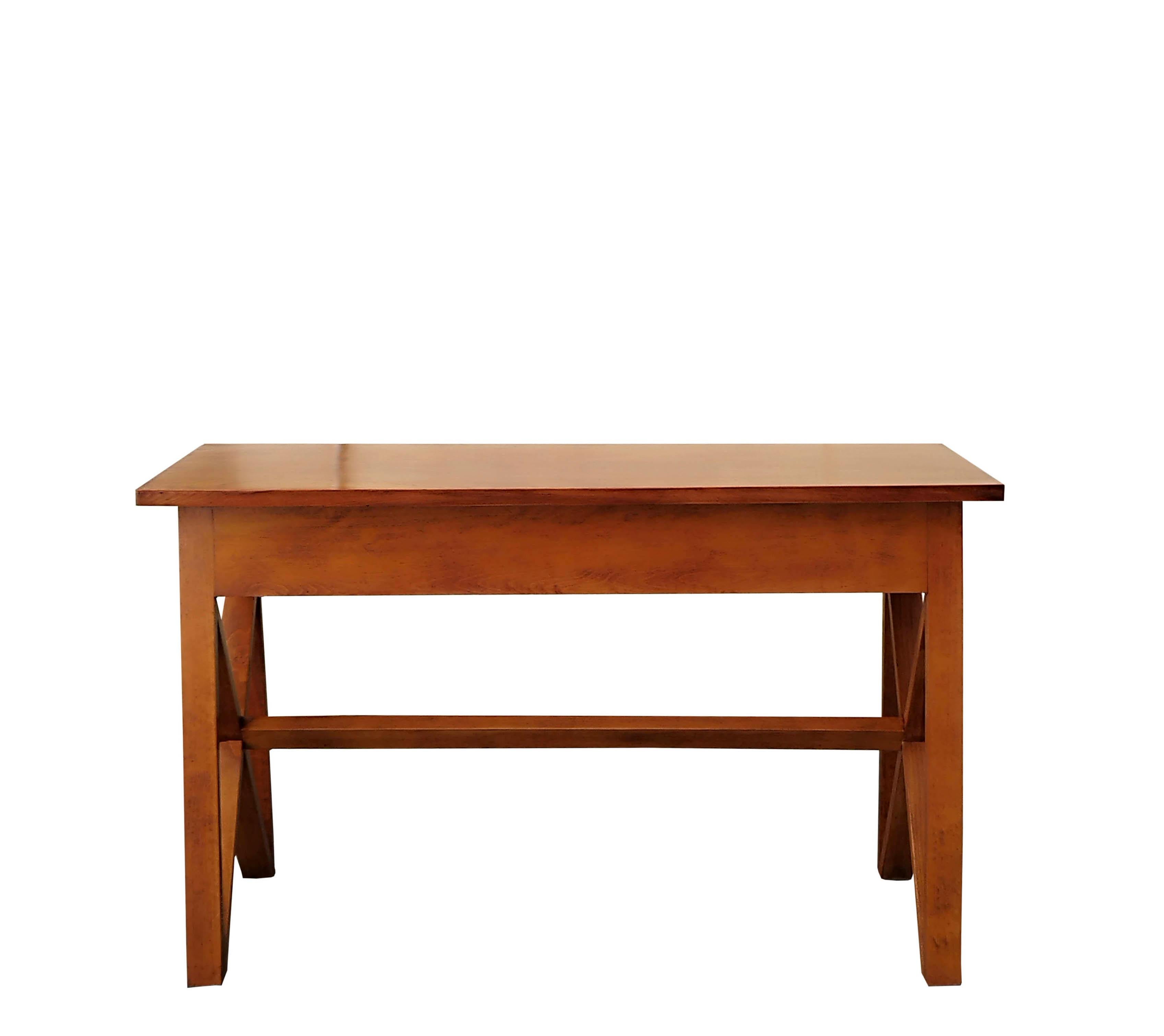 Mid-Century Modern Wooden Console Table with Lifting Top, Italy 1960s For Sale