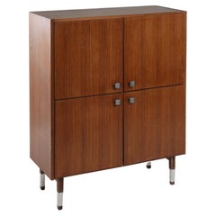 Wooden Credenza with 4 Storage Compartments, 1960 circa