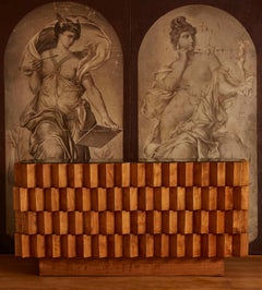 Wooden "Cubic" Sideboard, by Studio Glustin