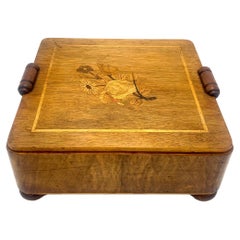 Wooden Decorative Box with Marquetry, 1930s