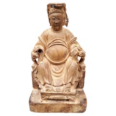 Wooden Deity Statue, China Ming Period