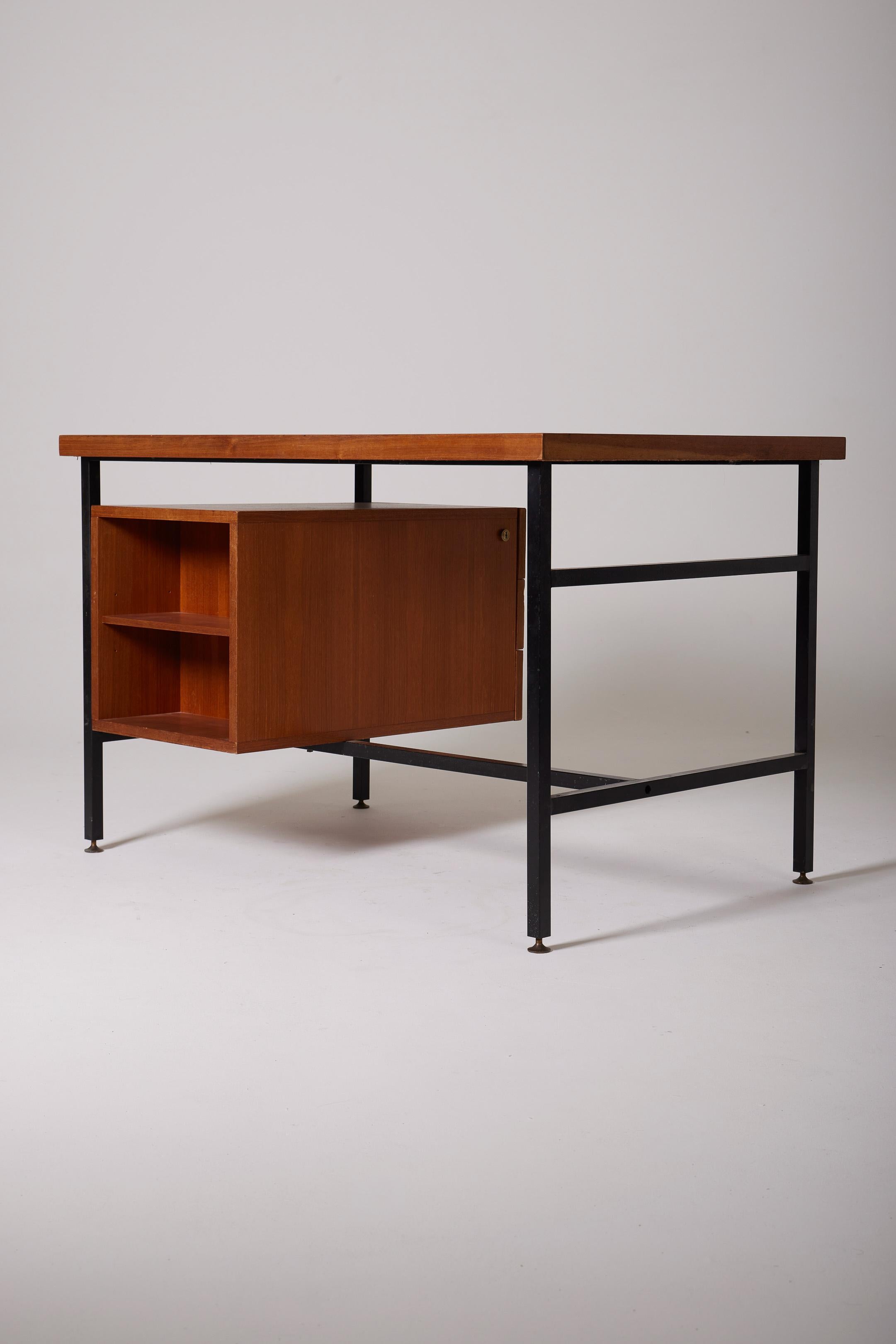 Wooden desk by Pierre Guariche 1