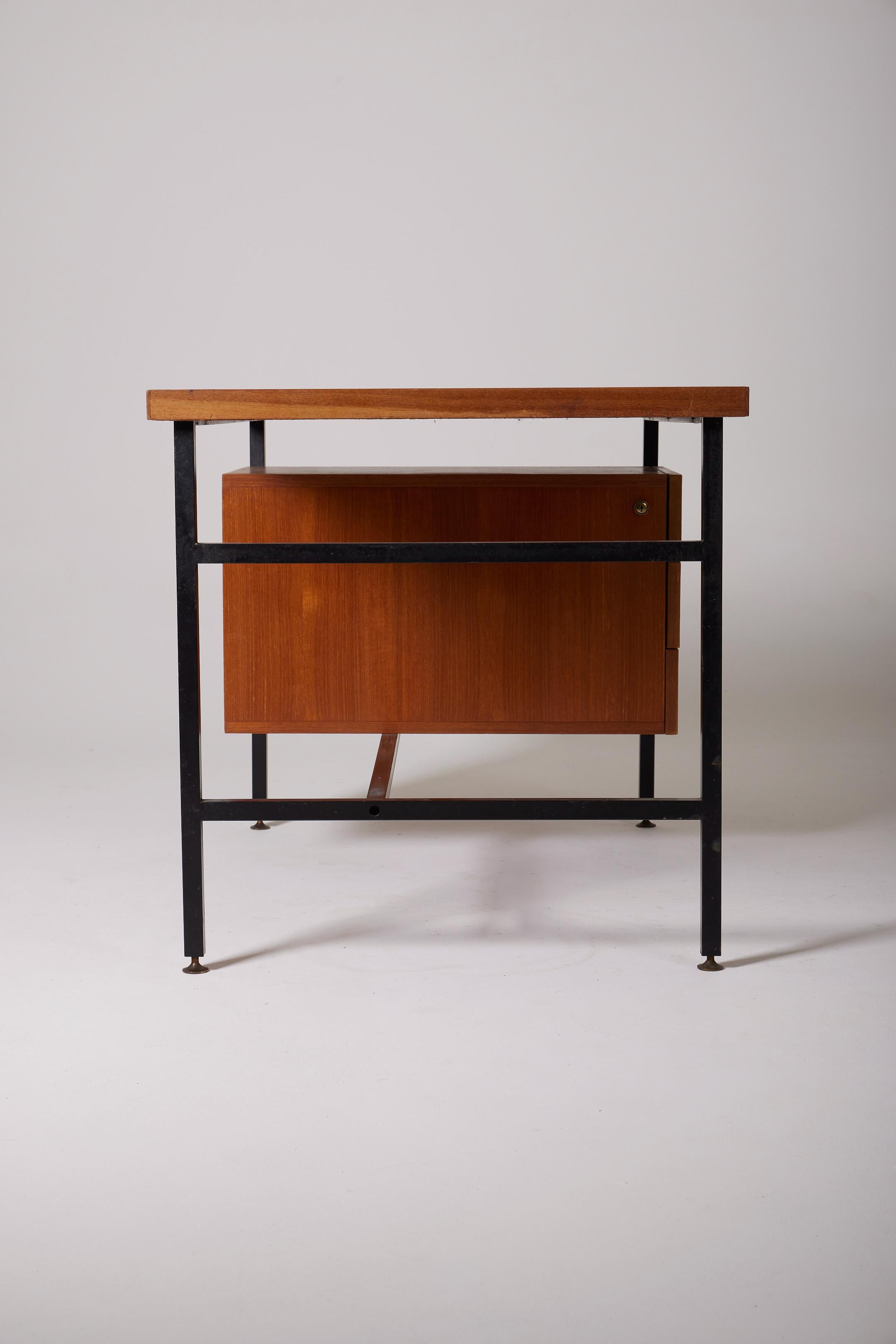 Wooden desk by Pierre Guariche 2