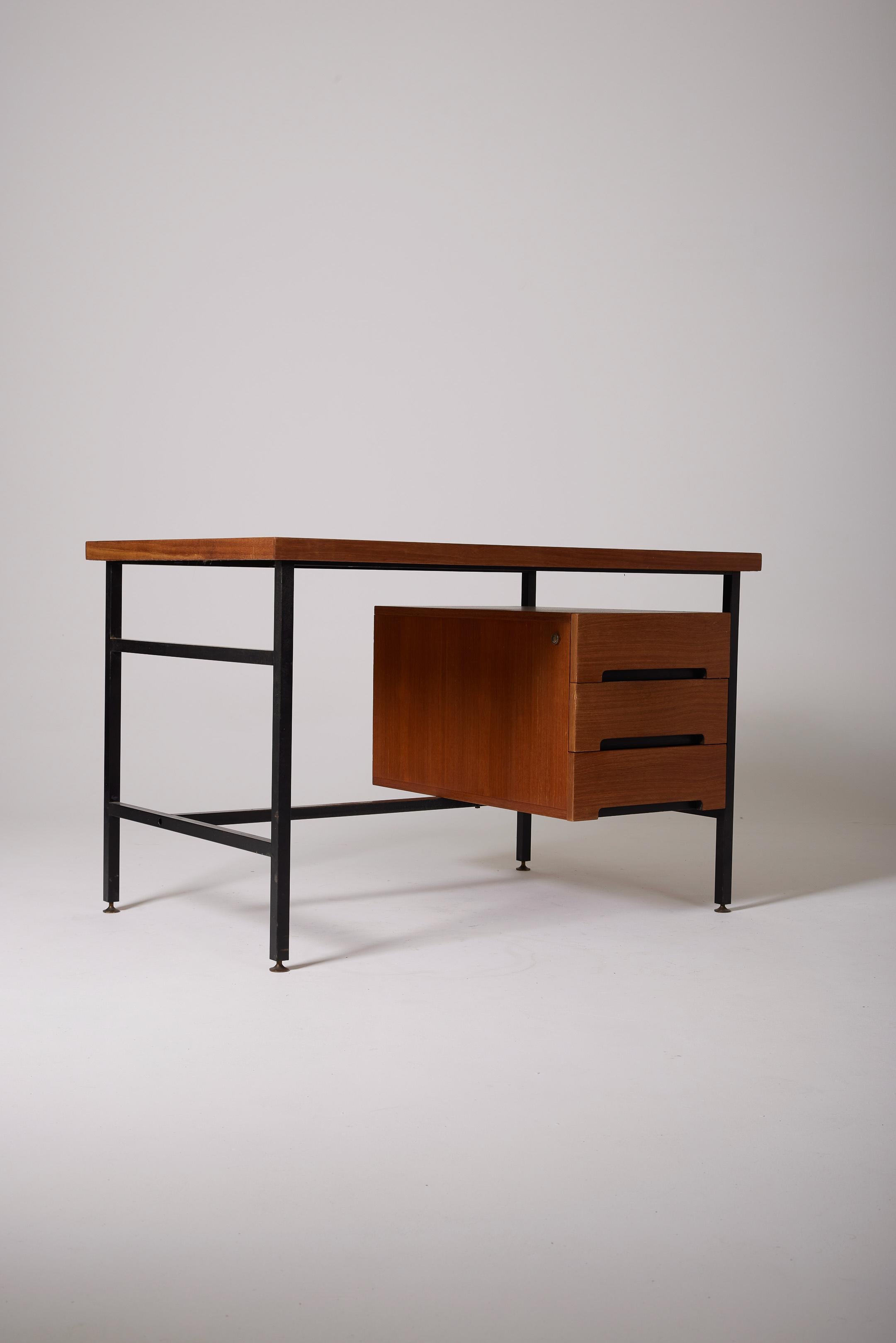Wooden desk by Pierre Guariche 3