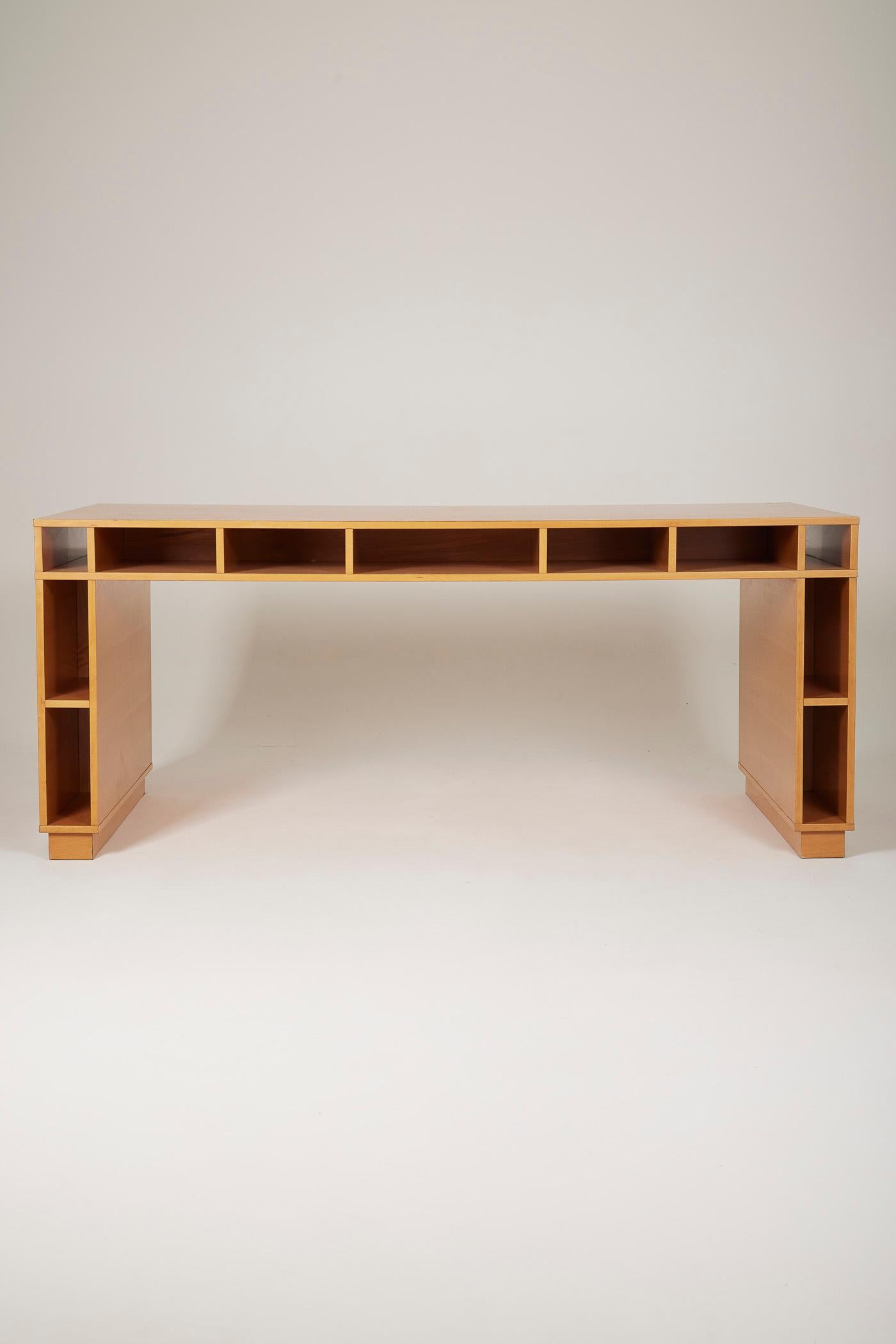 Wooden desk by Ricardo Bofill For Sale 4