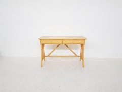 Wooden Desk, Console Table or Vanity Table by Roberti Rattan, Italy