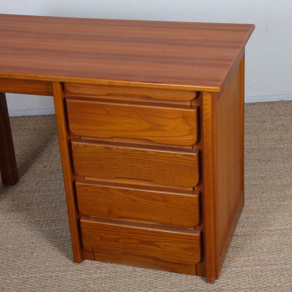 Francese Wooden desk produced by Hafele in the 1980s in vendita