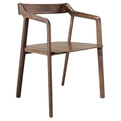 Wooden Dining Chair with a Modern Twist