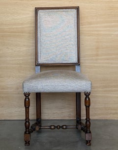Wooden Dining Chair with Upholstered Seat and Backrest