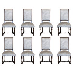 Wooden Dining Chair with Upholstered Seat and Backrest