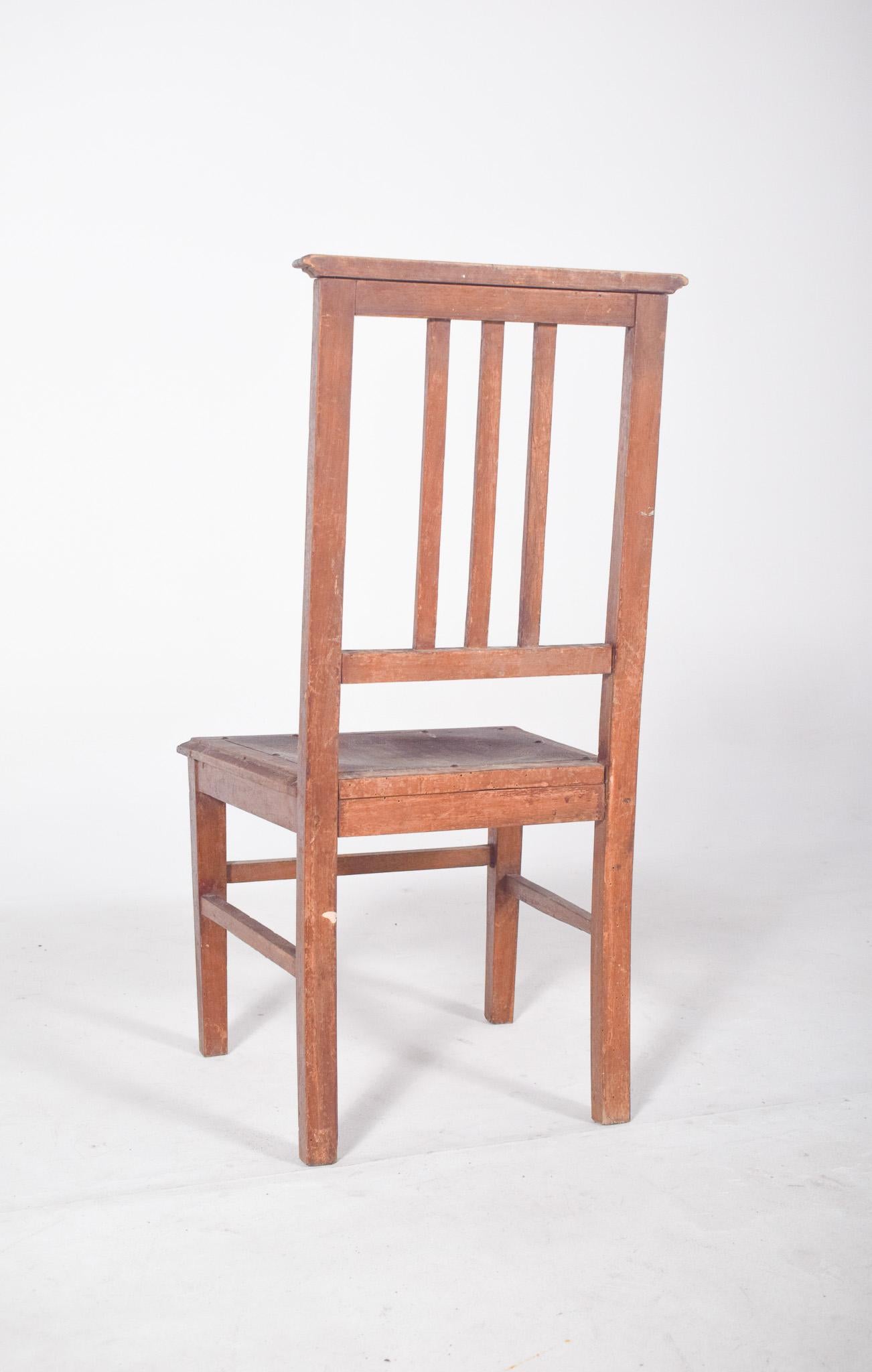 Wooden Dining Chair with Worked Bottom For Sale 1