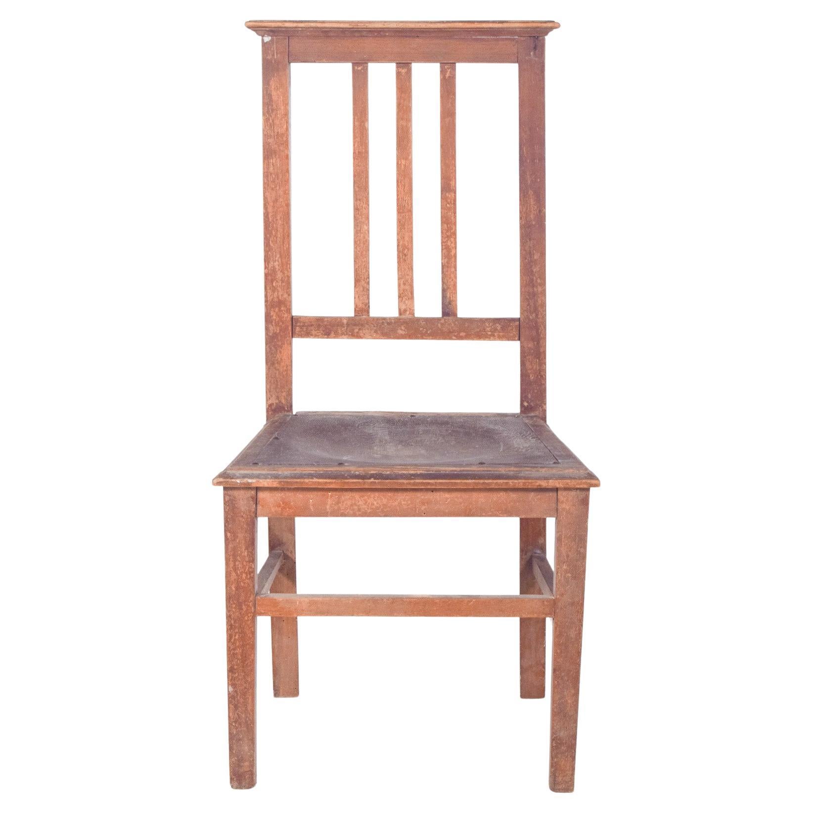 Wooden Dining Chair with Worked Bottom For Sale