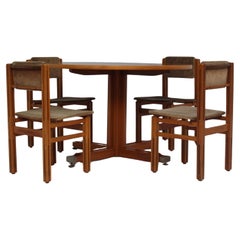 Wooden dining set by Gianni Davano (1950)