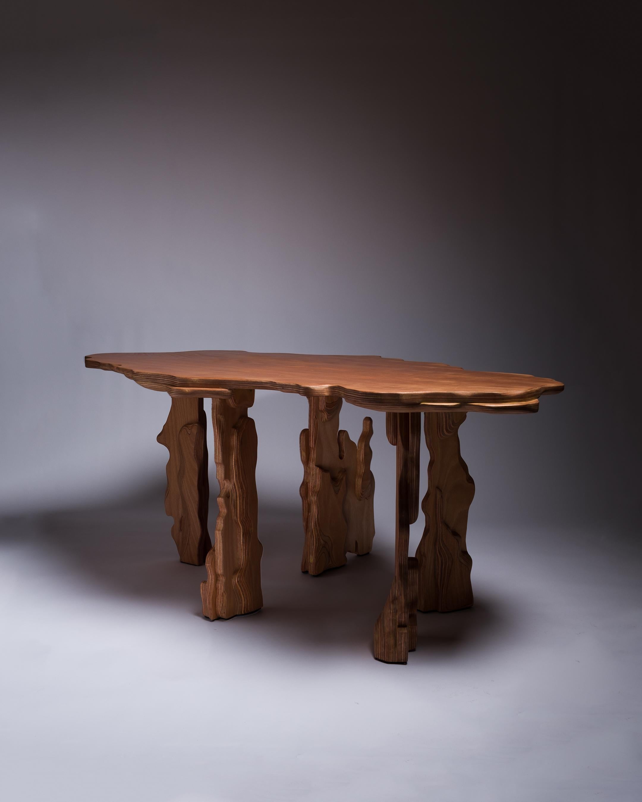 Other Wooden Dining Tabel by Studio Gert Wessels For Sale