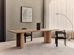 Tavolo da pranzo in legno - Noce americano - Realizzato a mano - Aperta di Mokko