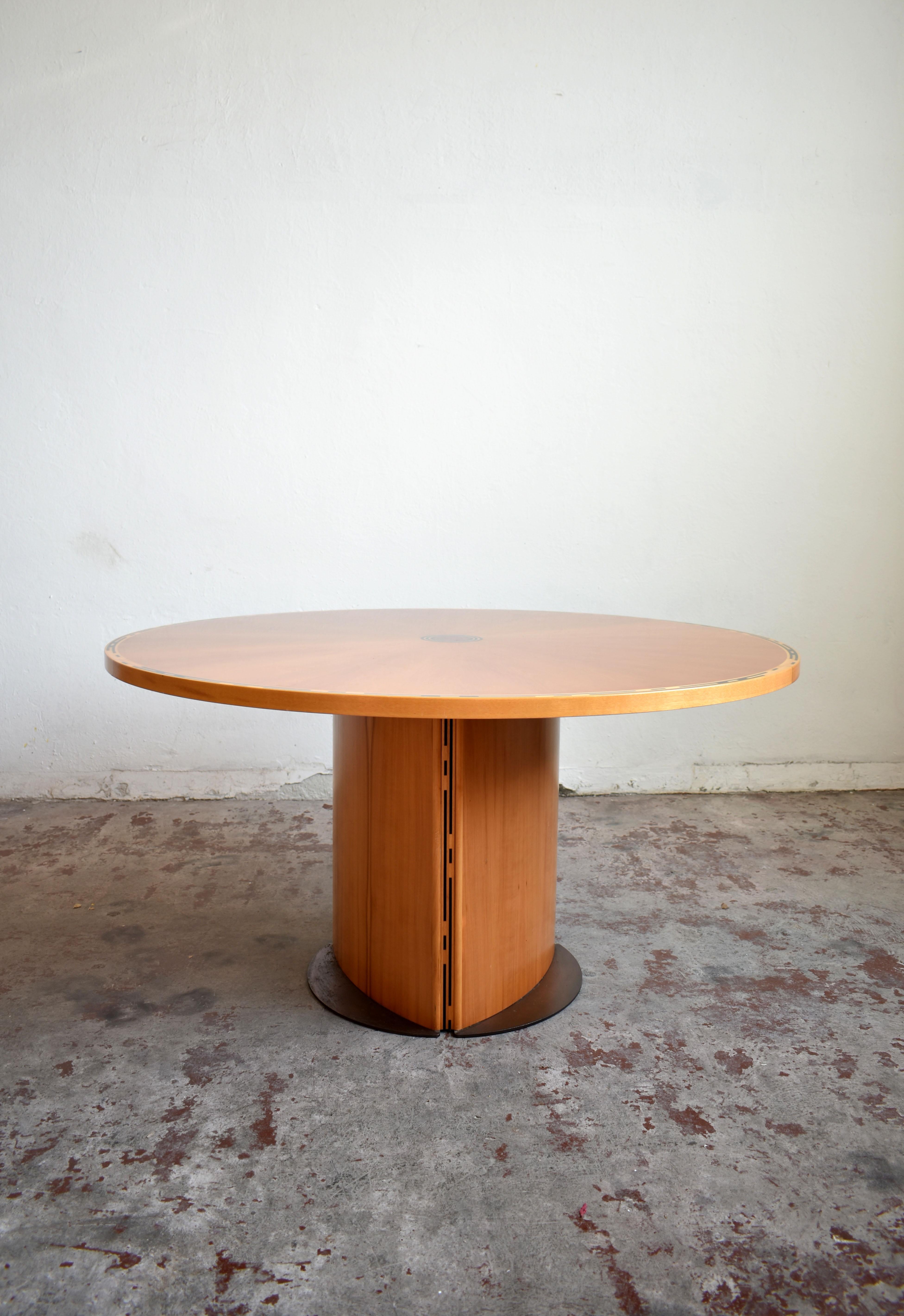 Post-Modern Wooden Dining Table 'Artona' by Tobia and Afra Scarpa for Maxalto, 1980s