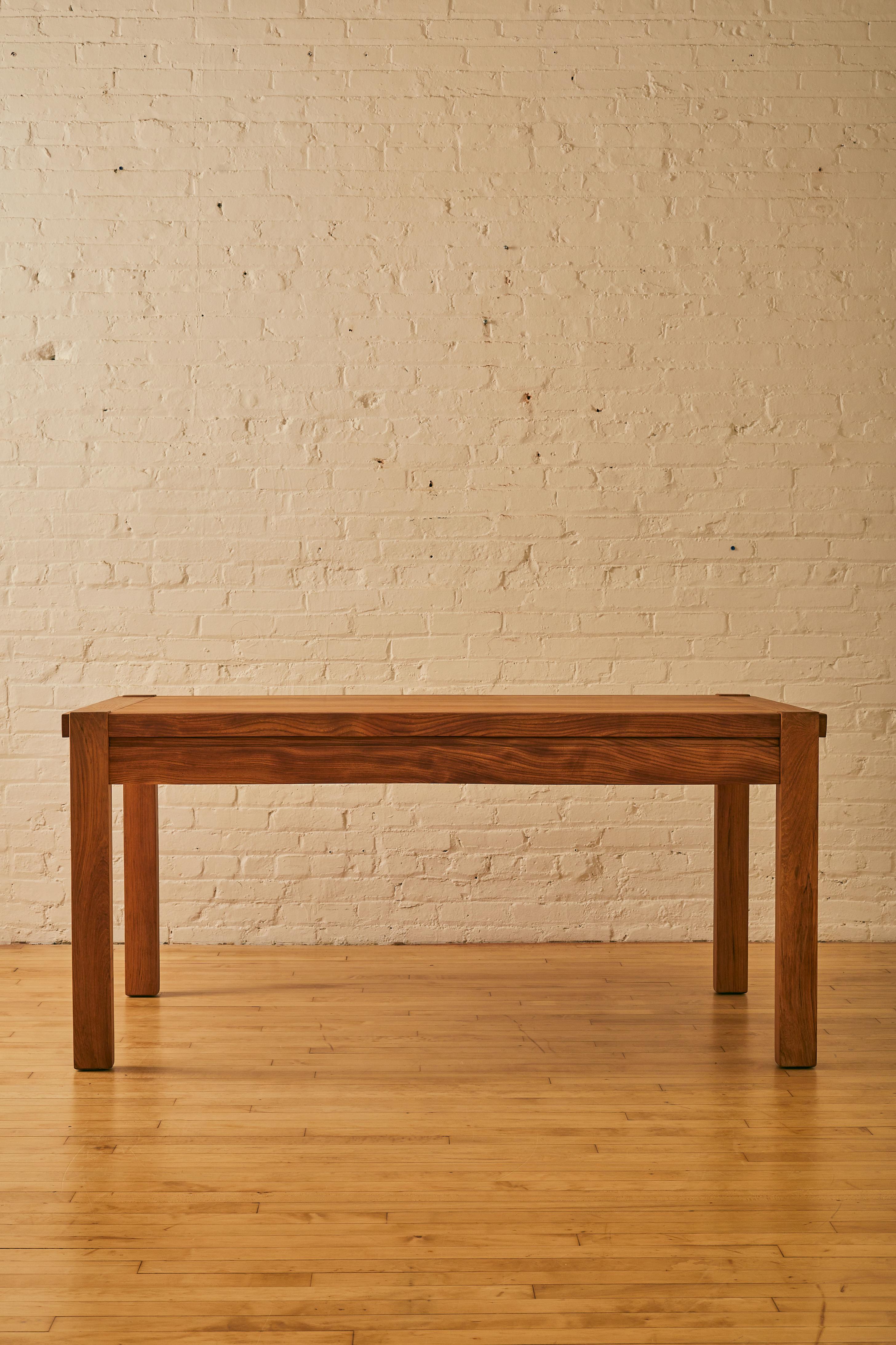 Mid-Century Modern Wooden Dining Table by Maison Regain For Sale