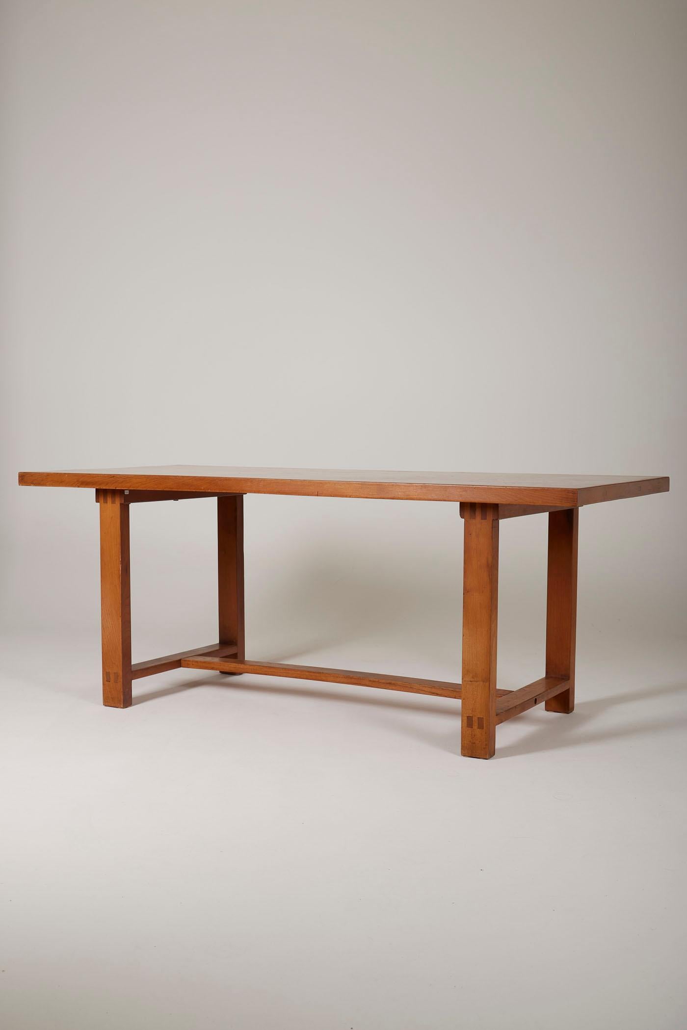 Solid elm dining table model 