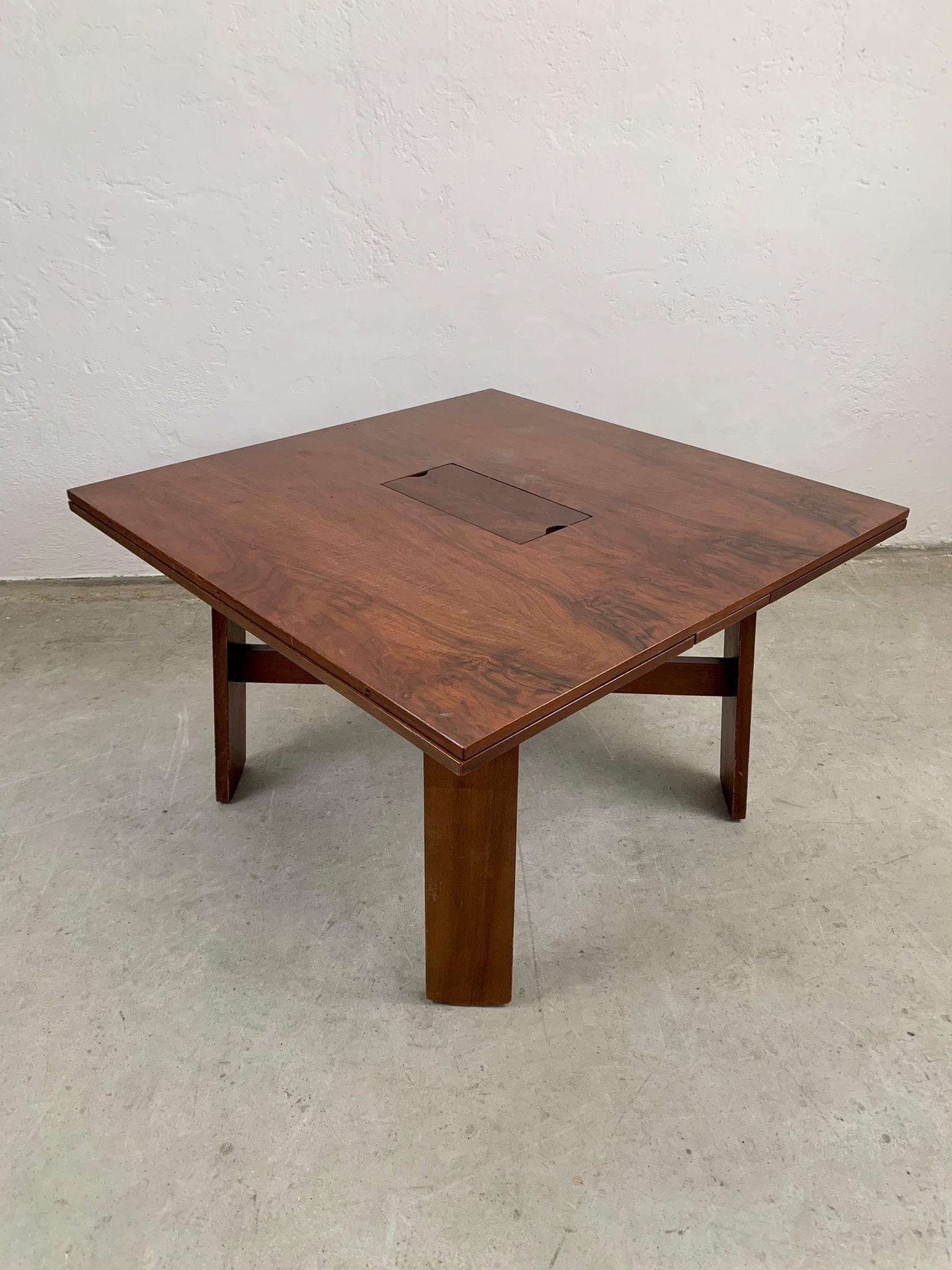 wooden dining table by Silvio Coppola for Bernini, Italy, 1964 For Sale 5