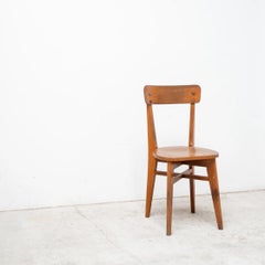 Wooden dinning chair, France. 1960s