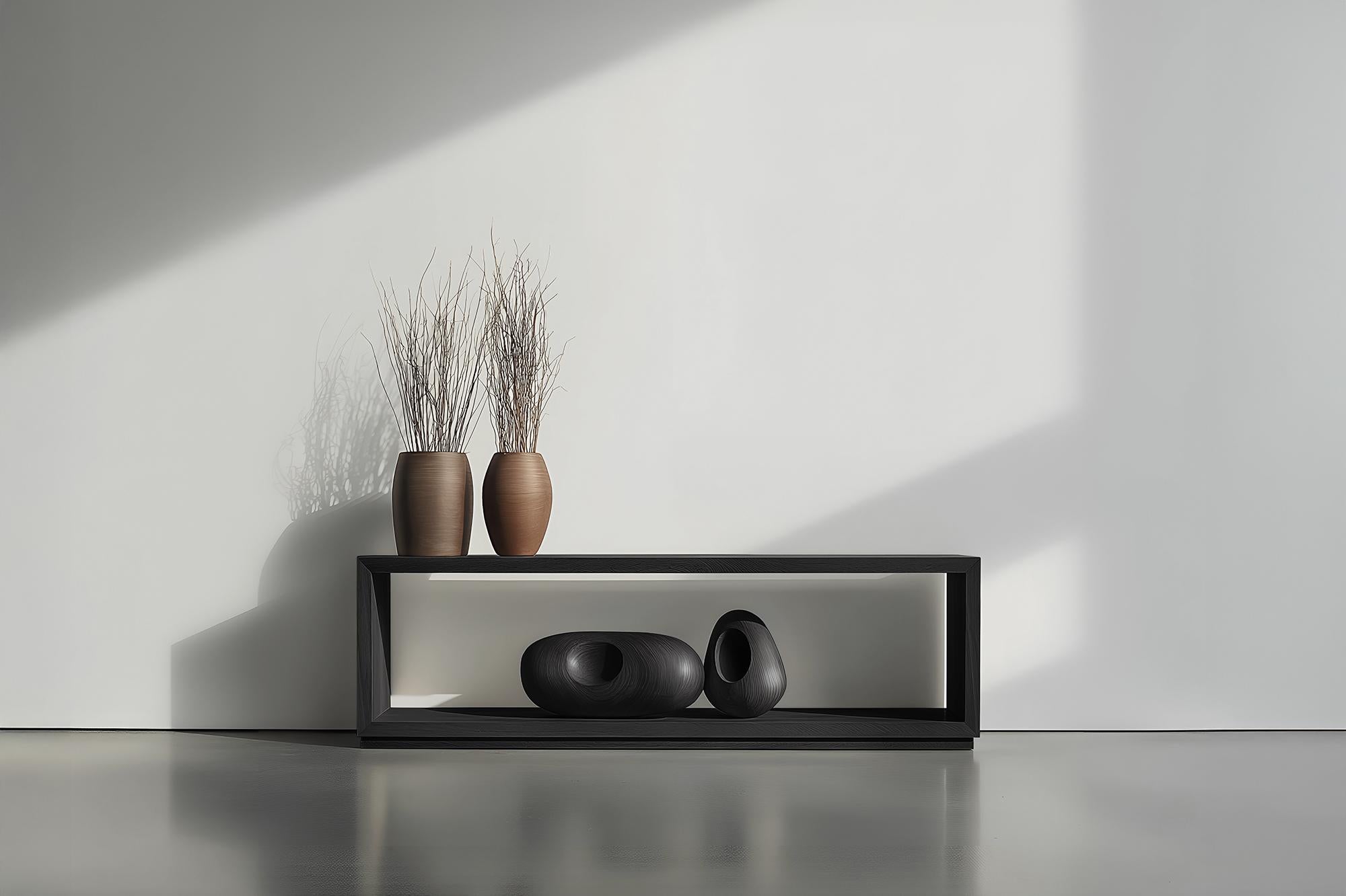 Holzdisplay Konsole Sereno No37, Minimalistische Geometrie von Joel Escalona im Zustand „Neu“ im Angebot in Ciudad de México, CDMX