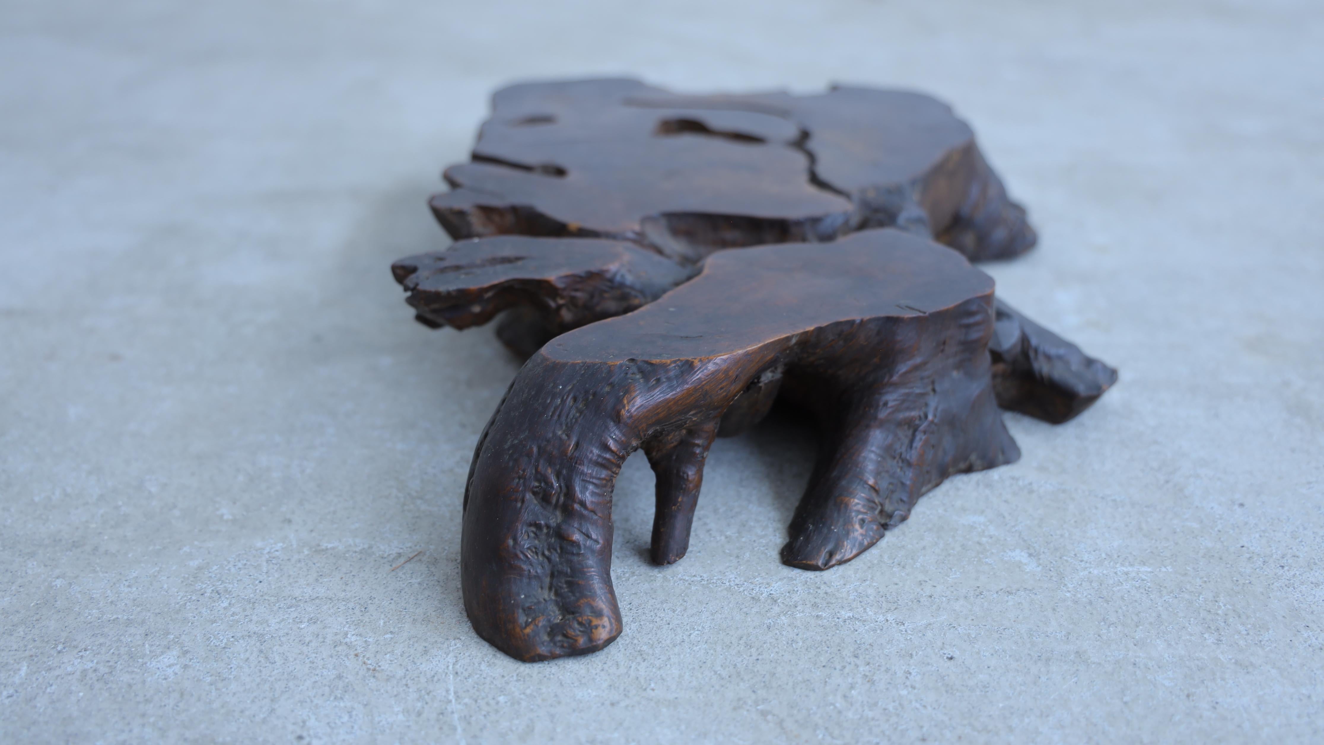 20th Century Wooden Display Stand, Bonsai Stand, Object, Japanese Antique, Wabi-Sabi For Sale