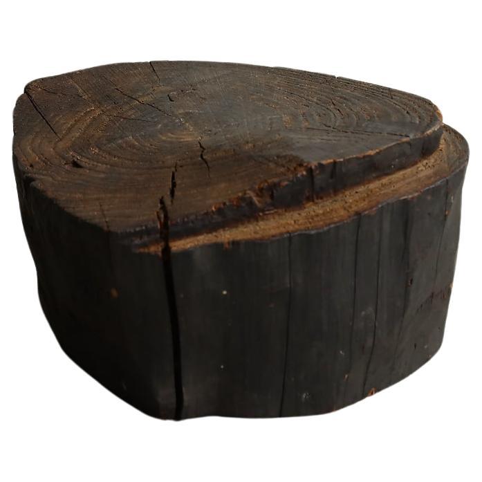 Holzständer, niedriger Tisch, japanische Antiquität, Wabi-Sabi, Mingei