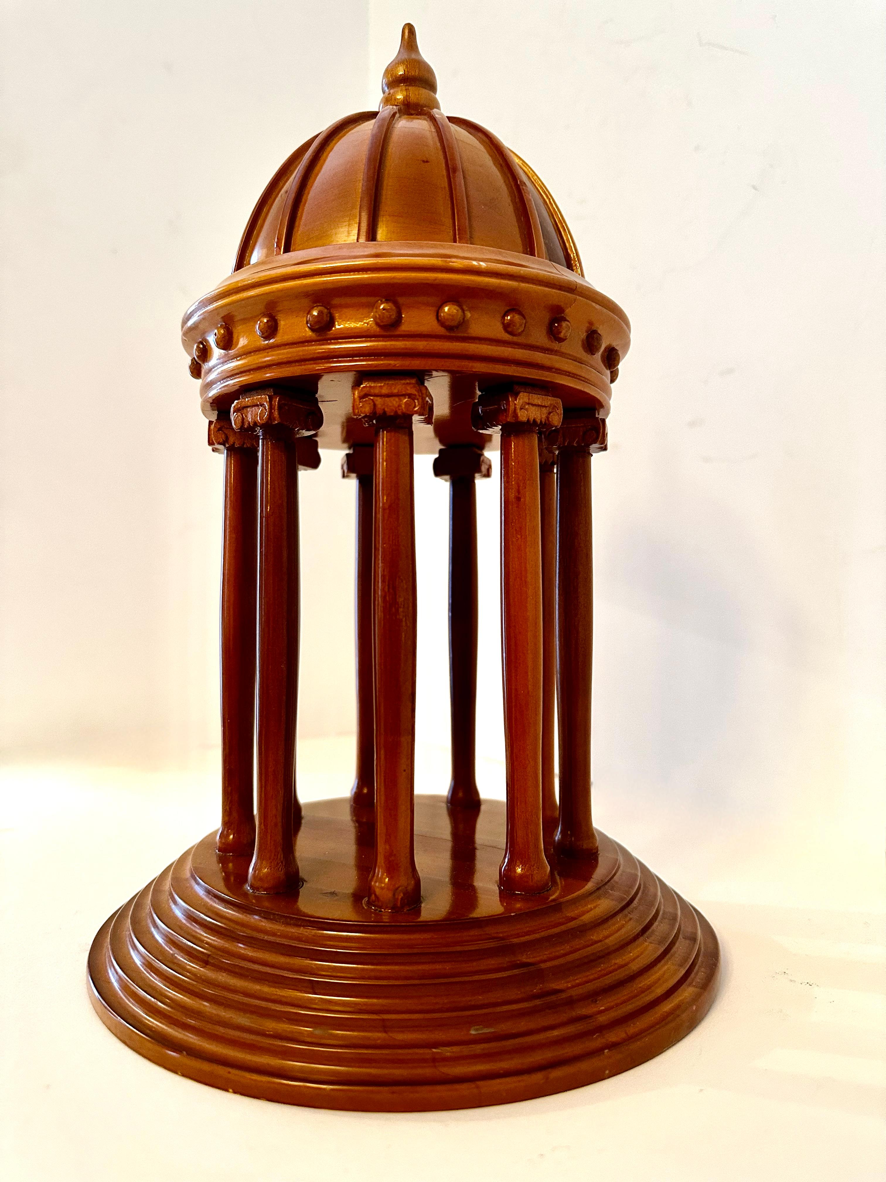 Wooden Domed Architectural Model In Good Condition In Los Angeles, CA