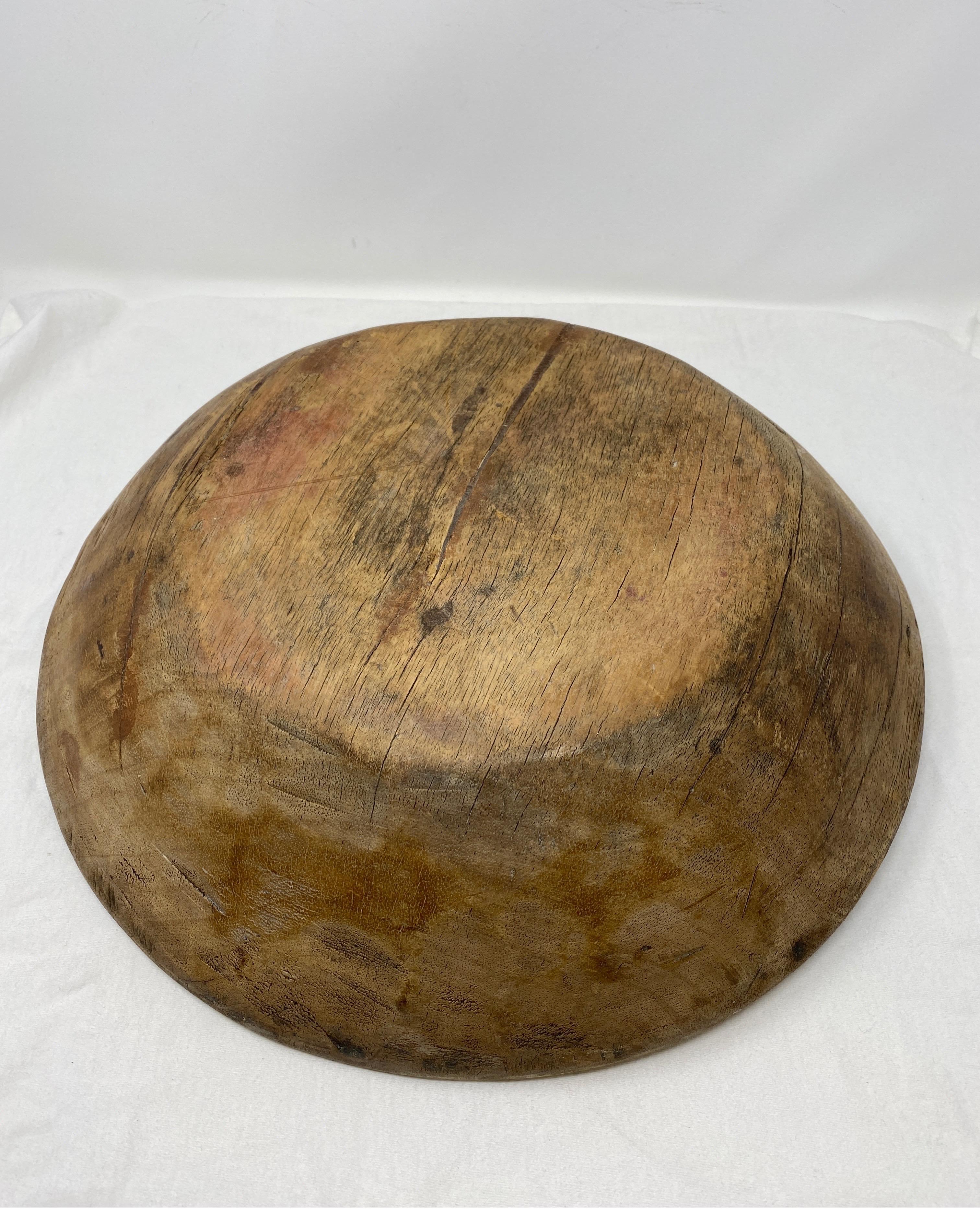 wooden bowl for mixing dough