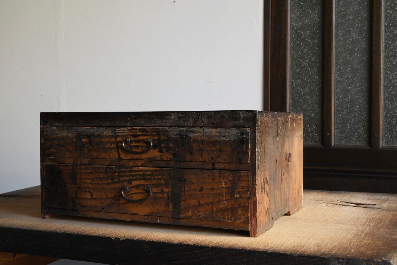 Wooden drawer used by old Japanese lacquerware craftsmen/Made in 1963/Showa era For Sale 1