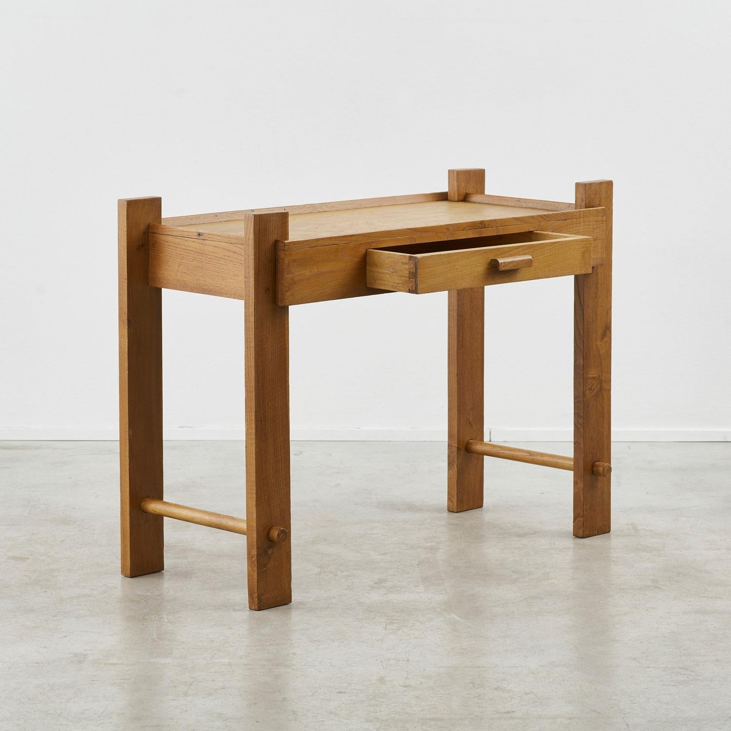 Modern Wooden dressing table / writing desk - Italy, 1940s