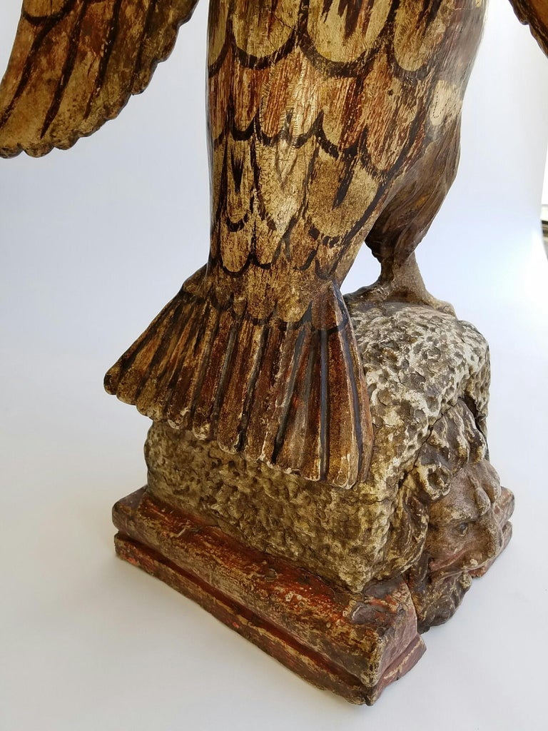 Wooden Eagle Sculpture at 1stDibs wood eagle sculpture for sale