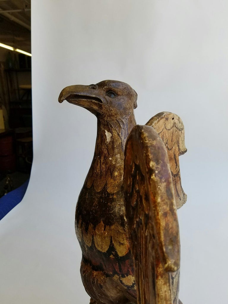 Wooden Eagle Sculpture at 1stDibs wood eagle sculpture for sale