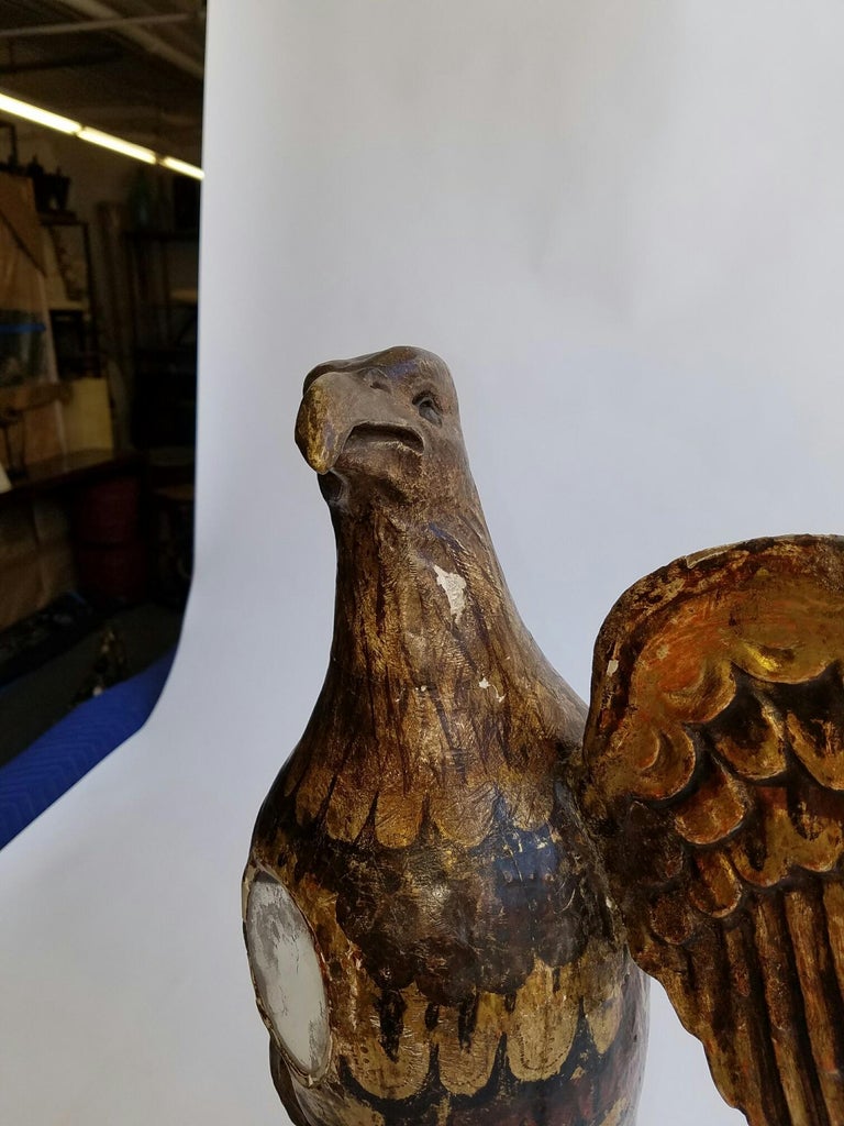 Wooden Eagle Sculpture at 1stDibs wood eagle sculpture for sale