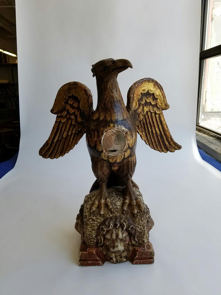 Wooden Eagle Sculpture at 1stDibs wood eagle sculpture for sale