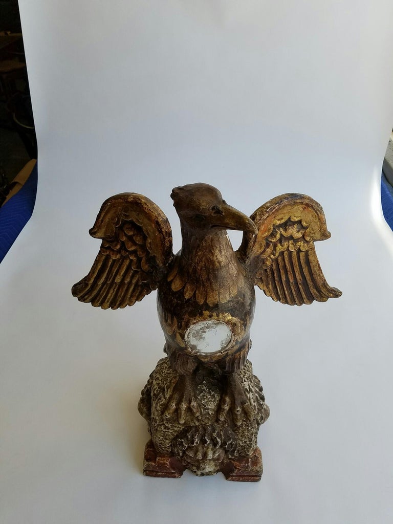 Wooden Eagle Sculpture at 1stDibs wood eagle sculpture for sale