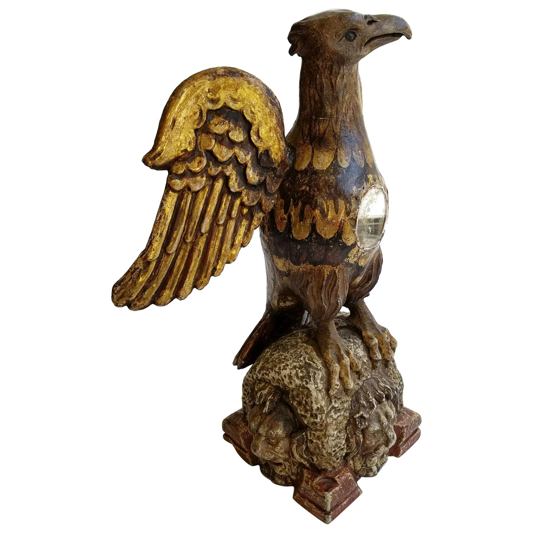 Wooden Eagle Sculpture at 1stDibs wood eagle sculpture for sale