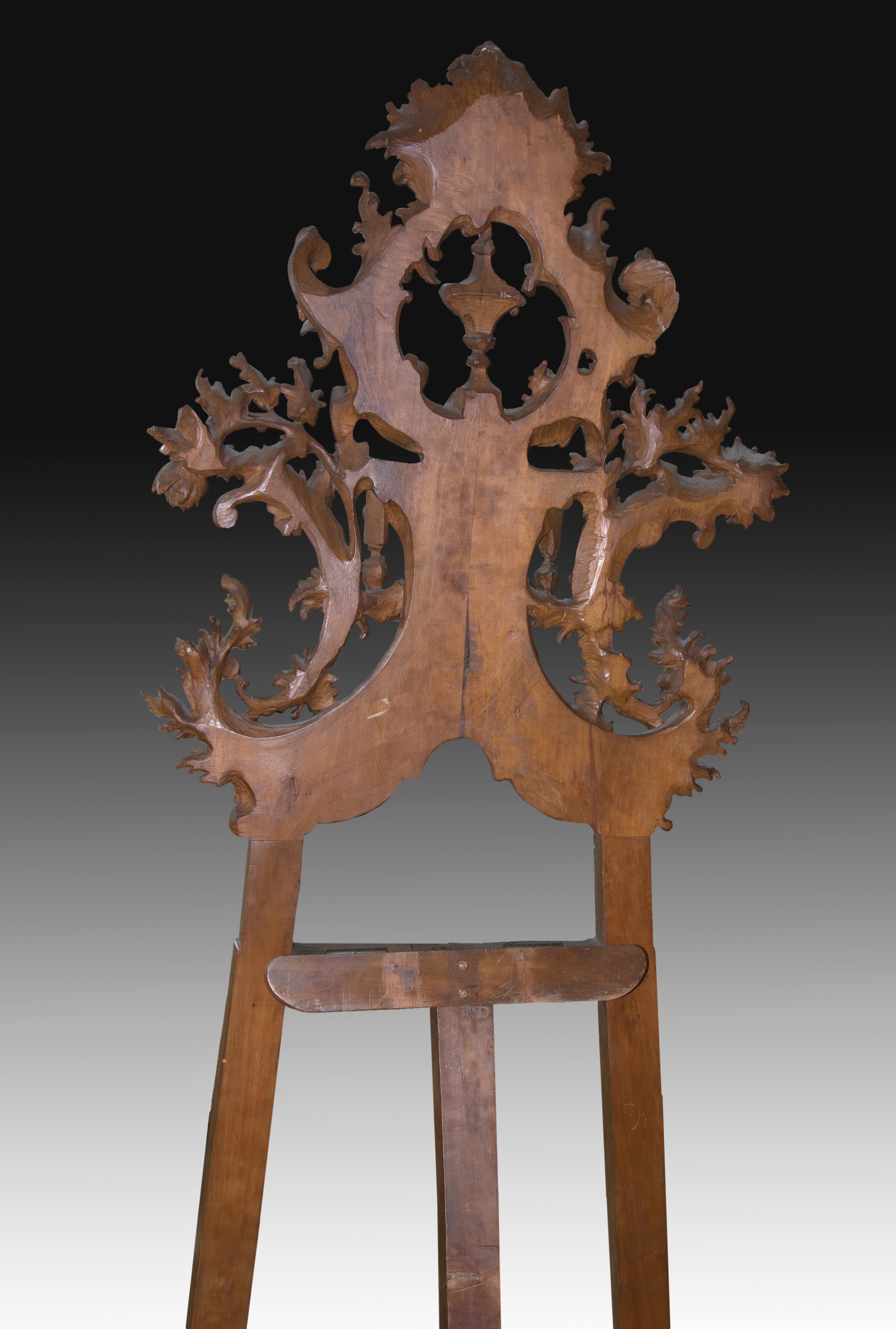 European Wooden Easel, 19th Century For Sale