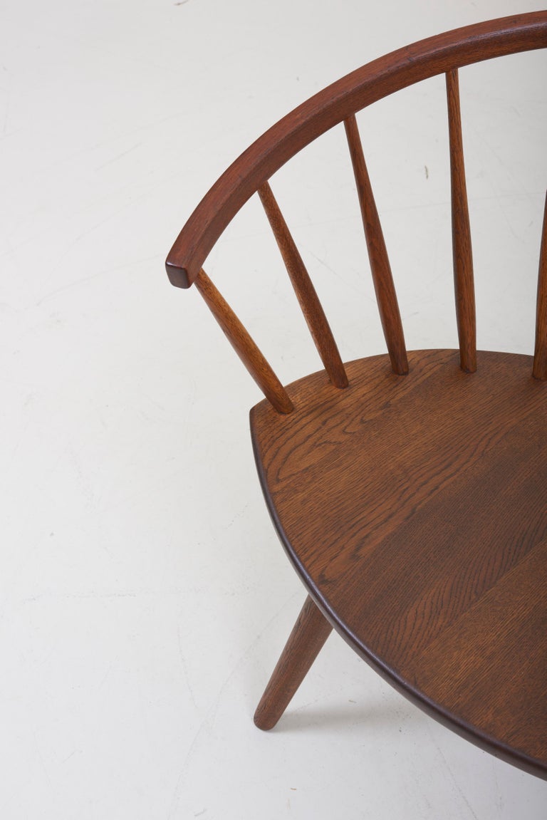 Wooden Easy Chair "Arka" by Yngve Ekström, Sweden, 1950s at 1stDibs